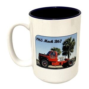 1965 Mack Truck B67 Mug Coffee Cup Two Tone